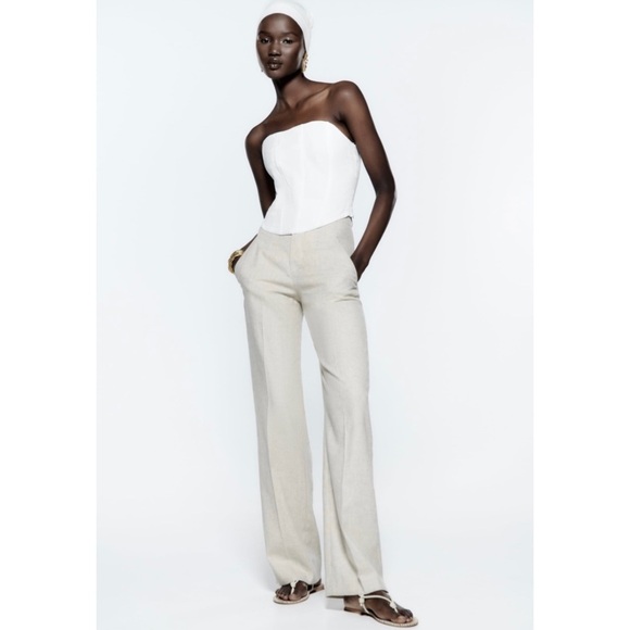 Zara embroidered corset top - Picture 6 of 11